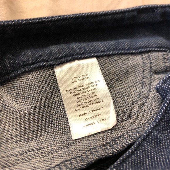 Talbots stretch denim skirt - Picture 4 of 4